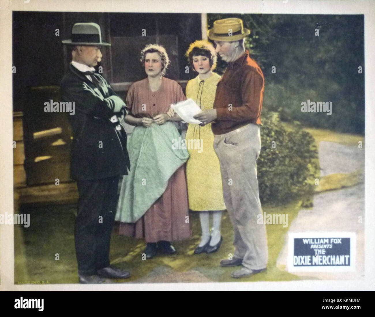 Key Scene The lobby card for the film 'Dixie Merchant' depicts a key scene from ...
