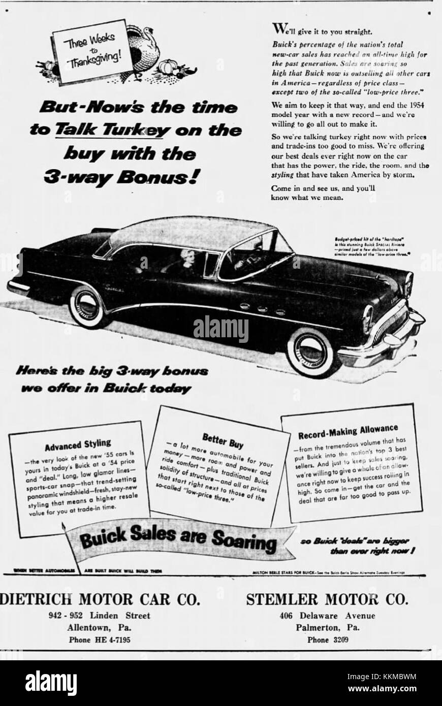 The 1954 Dietrich Motor Car Company event in Allentown, PA, showcases vintage automobile history, focusing on vehicles produced by Dietrich. Known for luxury craftsmanship, the company's cars were a notable part of mid-20th-century automotive culture. Stock Photo