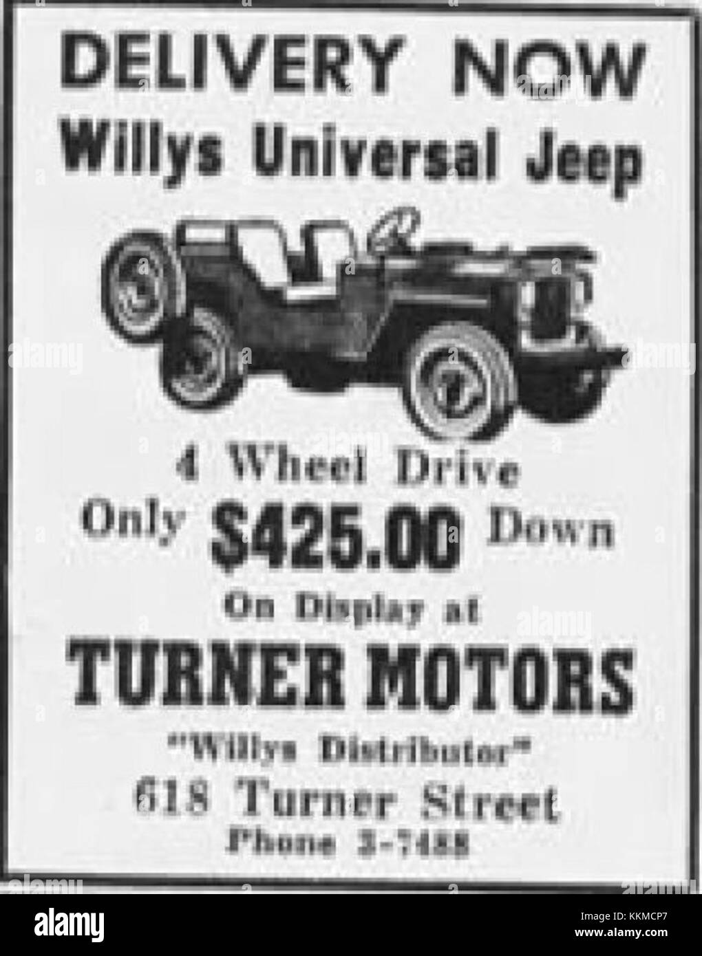 1947 Turner Motors 25 Oct MC Allentown PA Stock Photo Alamy