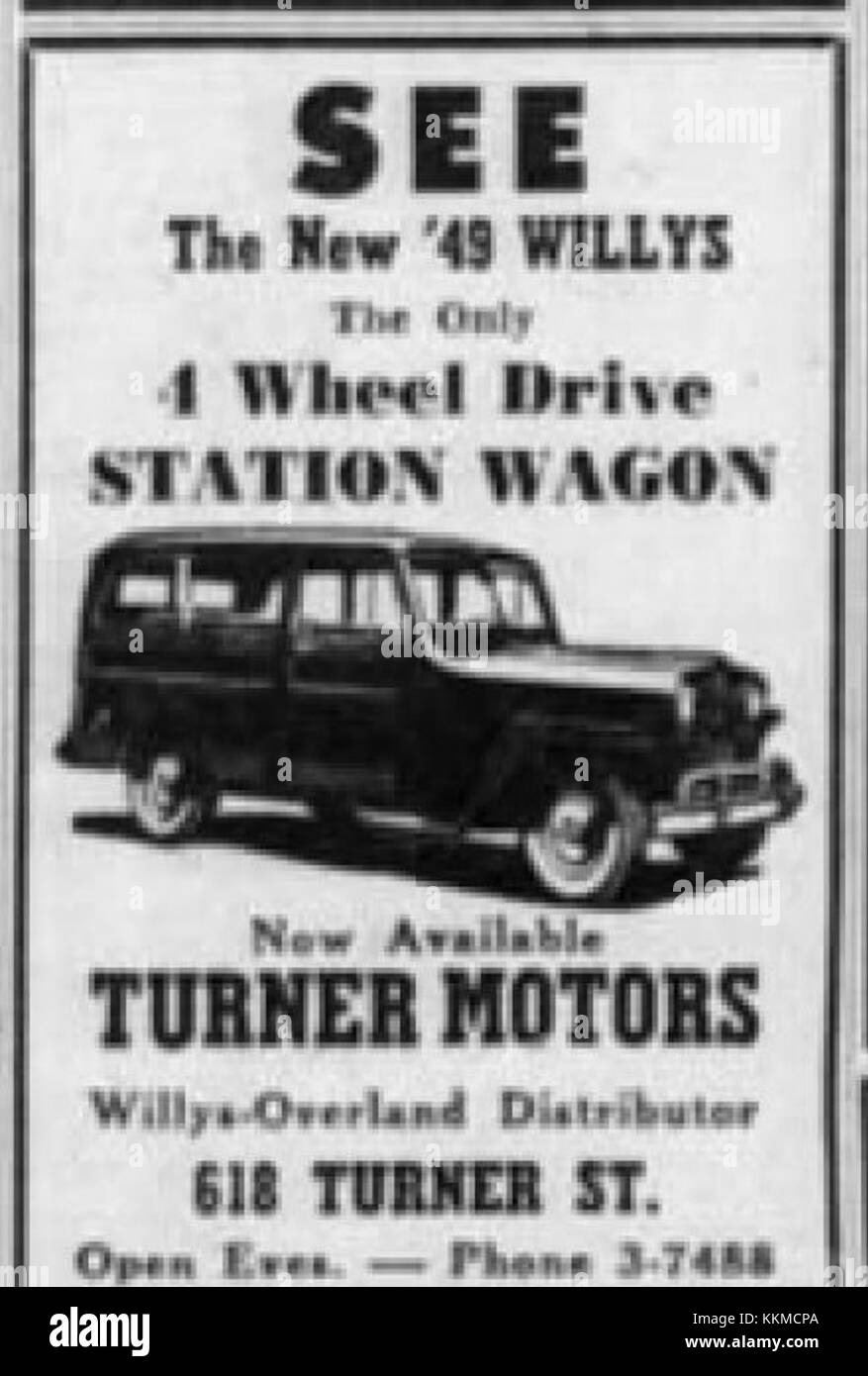 1949 Turner Motors 25 Jul MC Allentown PA Stock Photo Alamy