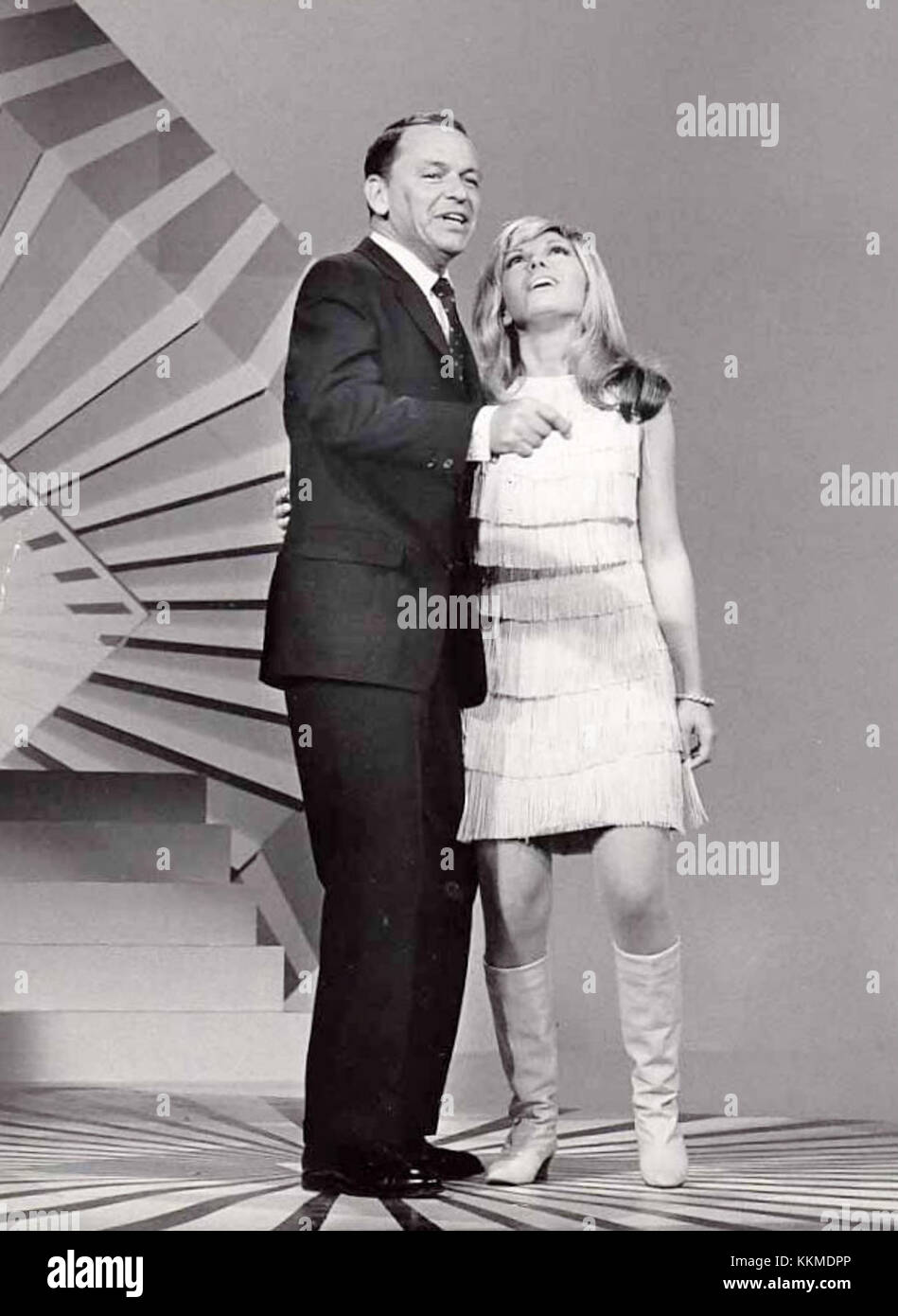 Frank and Nancy Sinatra 1966 Stock Photo