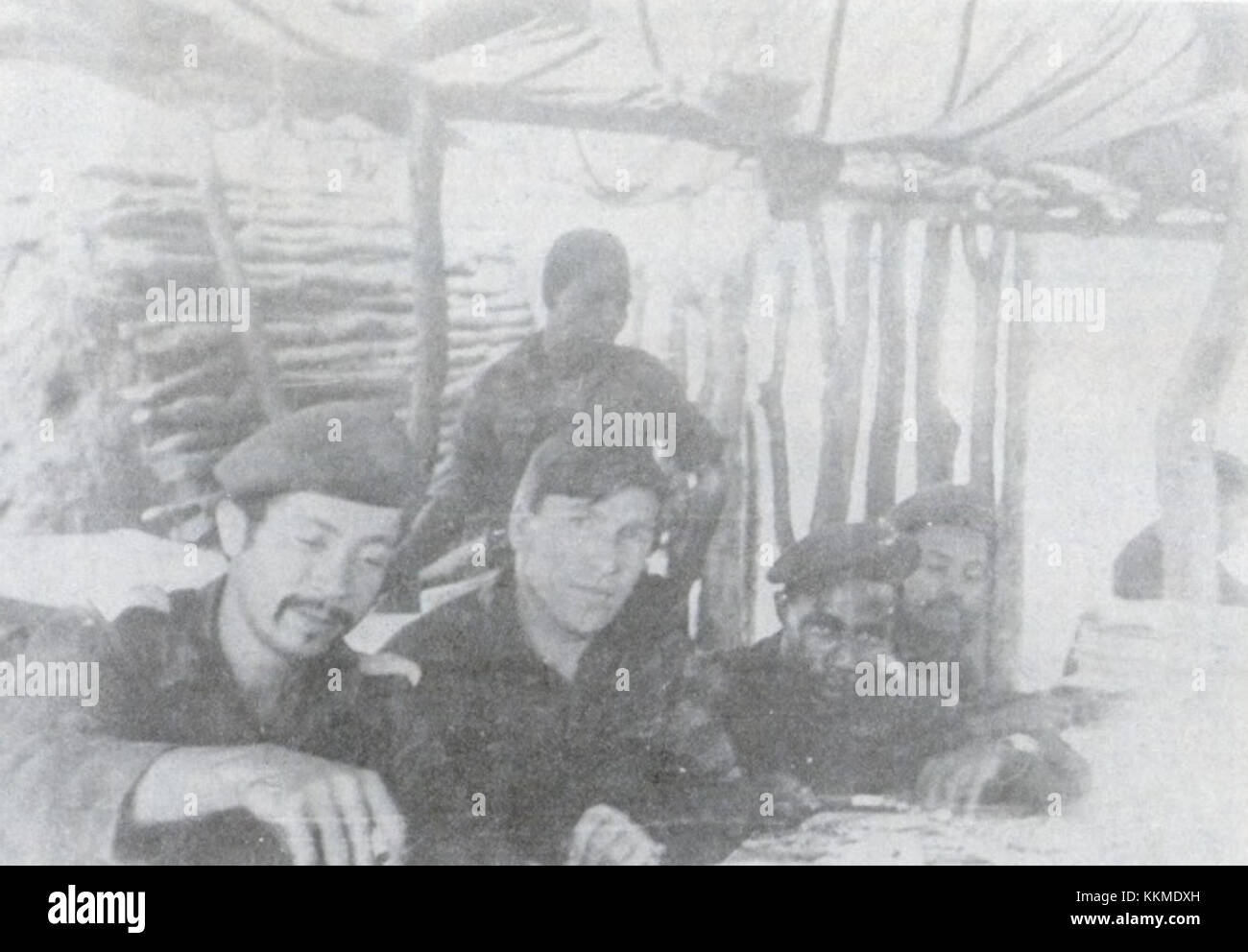 Soviet instructors with SWAPO insurgents Stock Photo