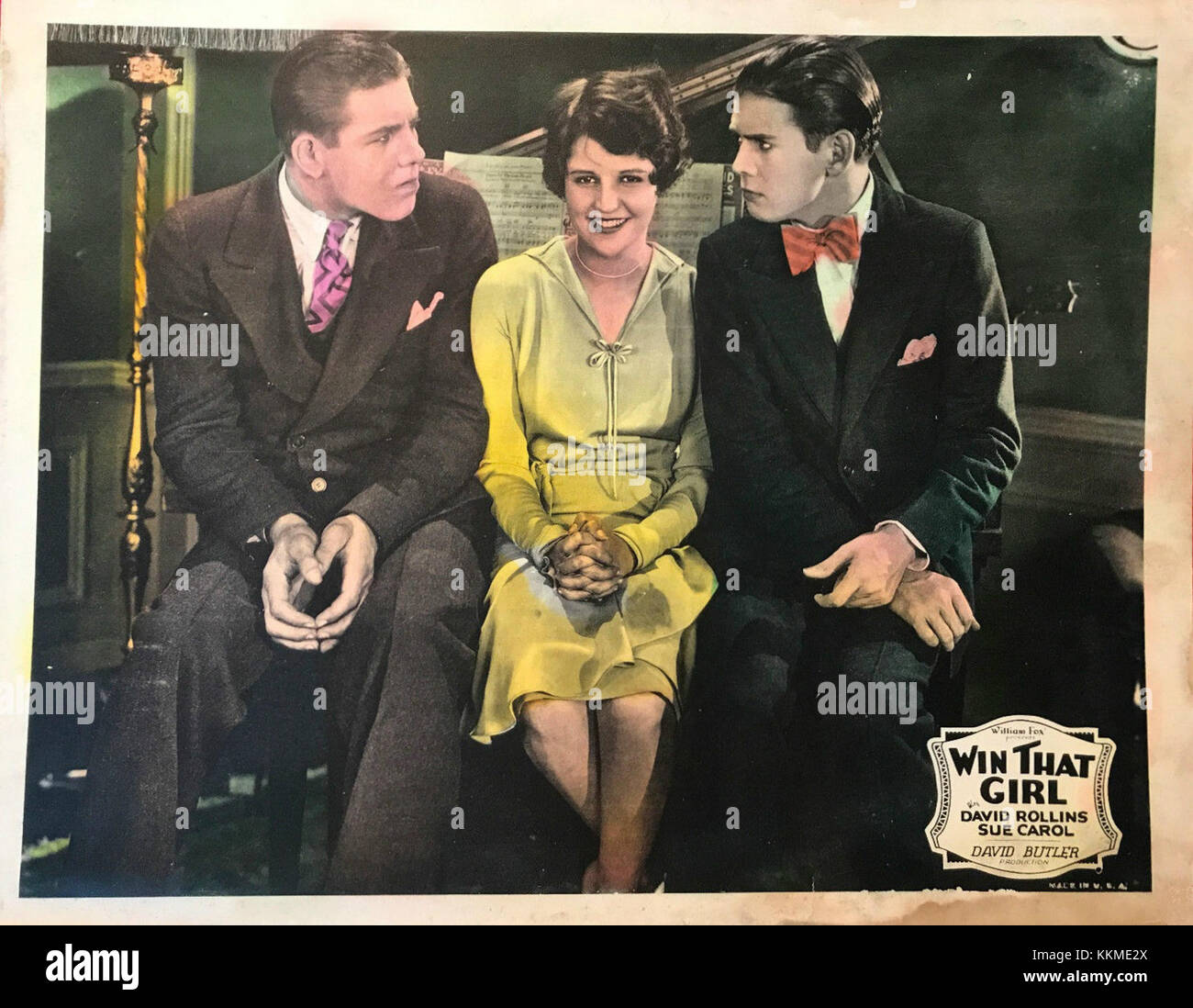 Win That Girl lobby card Stock Photo - Alamy