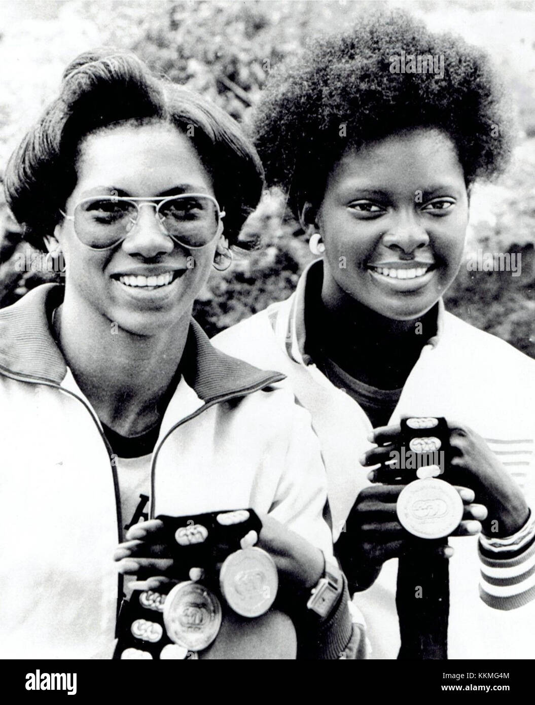 Pamela Jiles and Chandra Cheeseborough 1975 Stock Photo Alamy