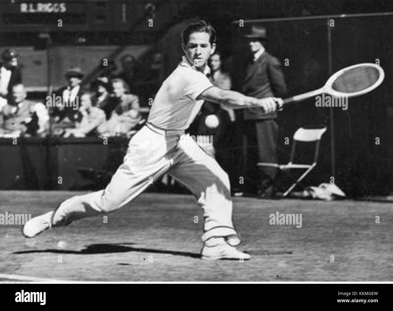 Bobby Riggs at 1939 Wimbledon Championships Stock Photo - Alamy