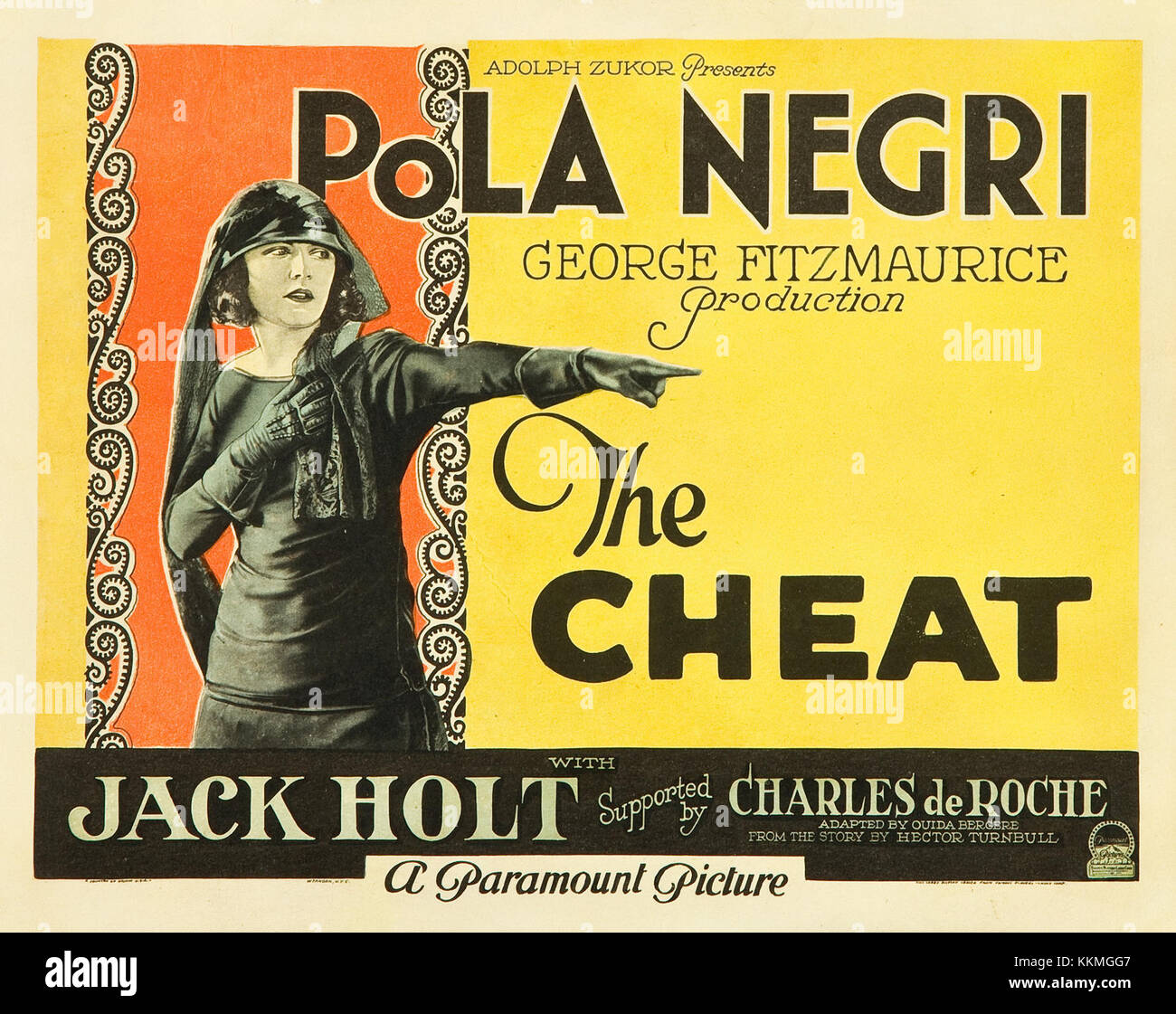 Thecheat-lobbycard-1923 Stock Photo