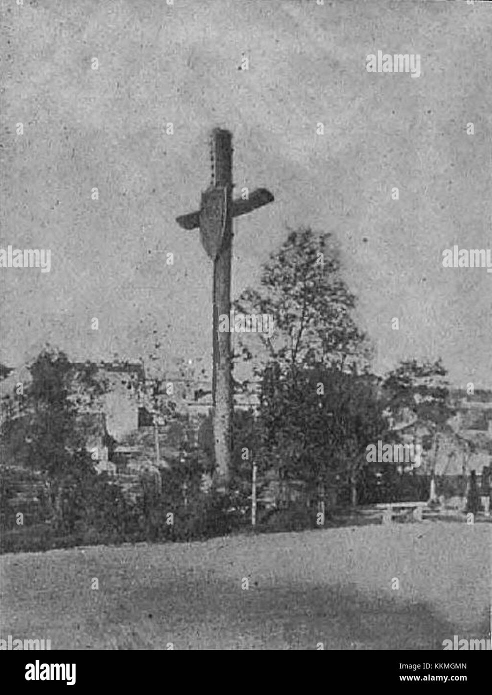Insurgents Cross 1863 at Lychakiv Cemetery (-1901) Stock Photo