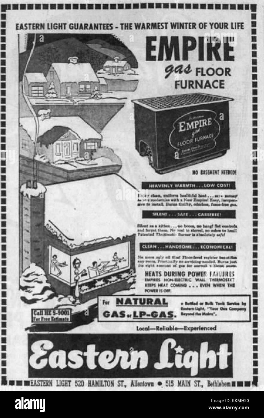 1961 Eastern Light Company 8 Oct MC Allentown PA Stock Photo Alamy