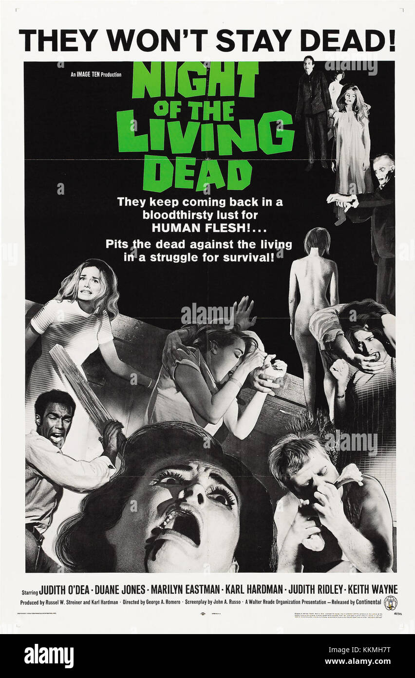 Movie poster night of the living dead hi-res stock photography and