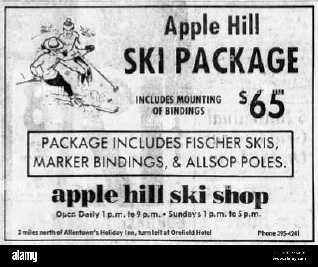 1971 Apple Hill Ski Area 1 Dec MC Allentown PA Stock Photo Alamy