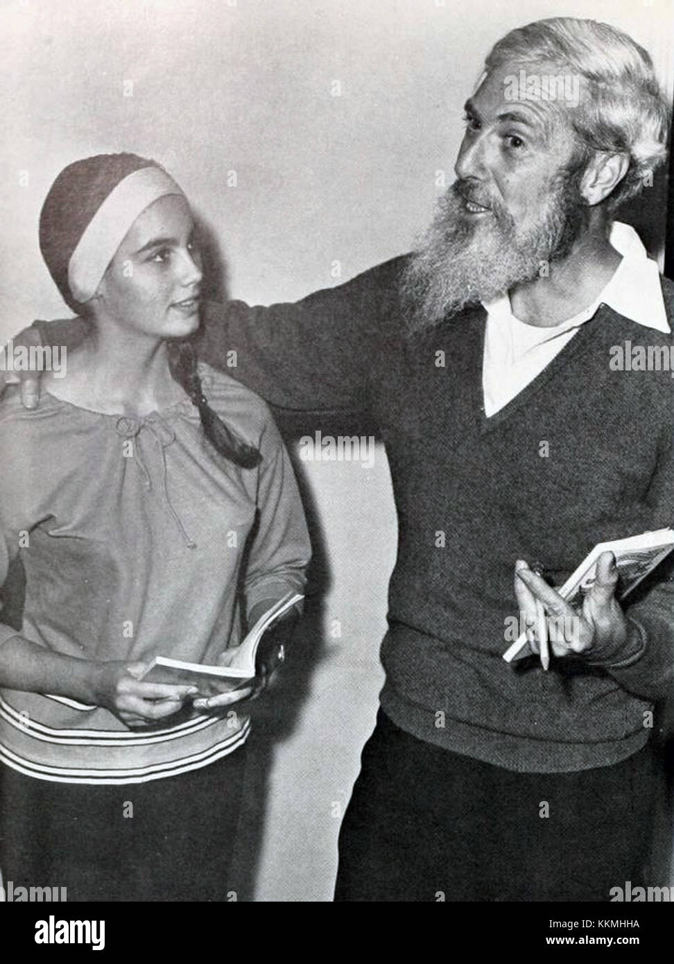 Emmylou Harris (Miranda) Dr. Arthur Dixon (Prospero) UNG-G Theater 1966 Stock Photo