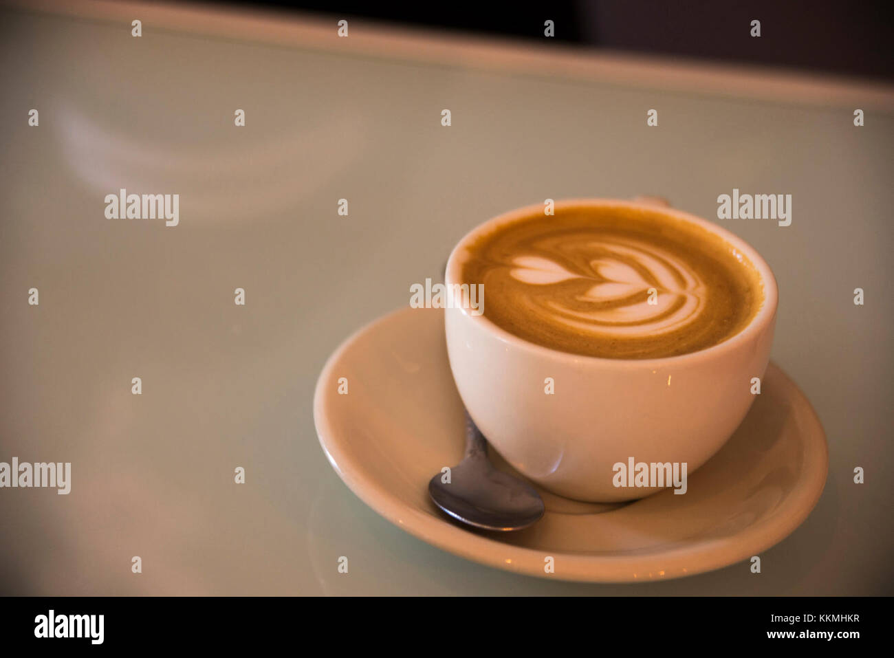 Coffee rests on a table of Fantasy Cakes in Hatillo, Puerto Rico, Nov