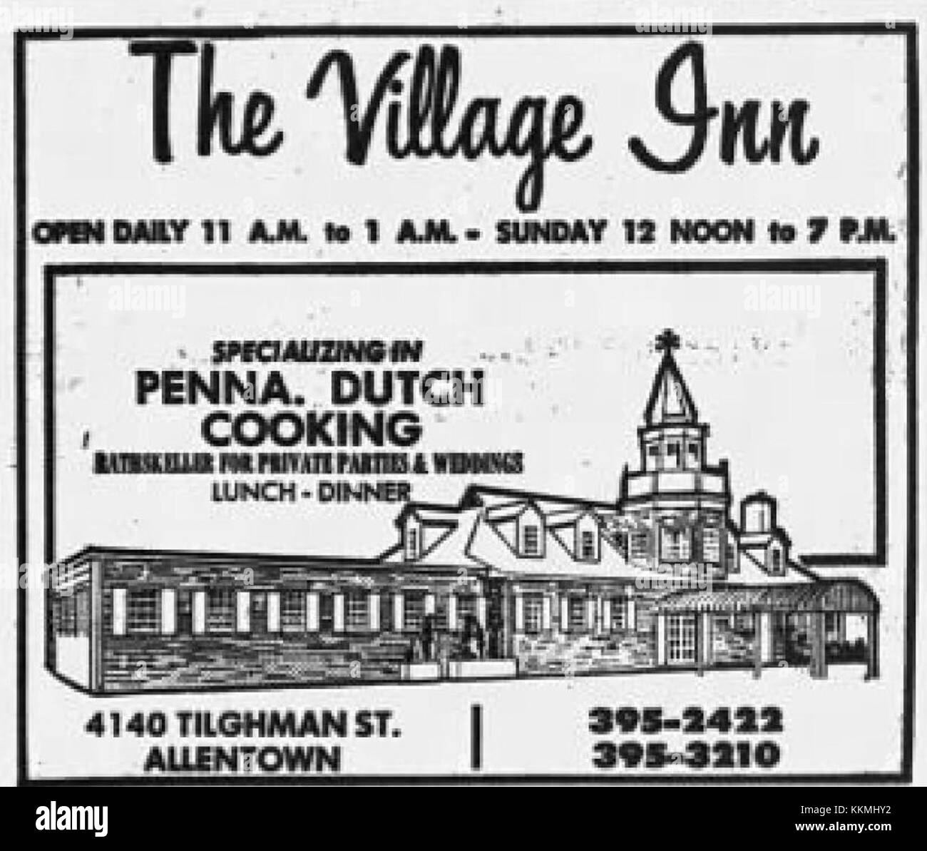 1966 Village Inn 9 Oct MC Allentown PA Stock Photo Alamy