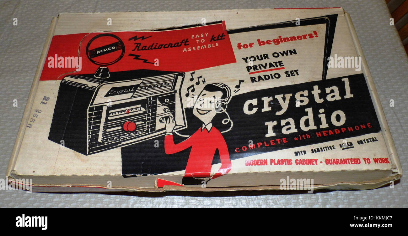Vintage Remco Radiocraft Crystal Radio Kit (8370824980 Stock Photo Alamy