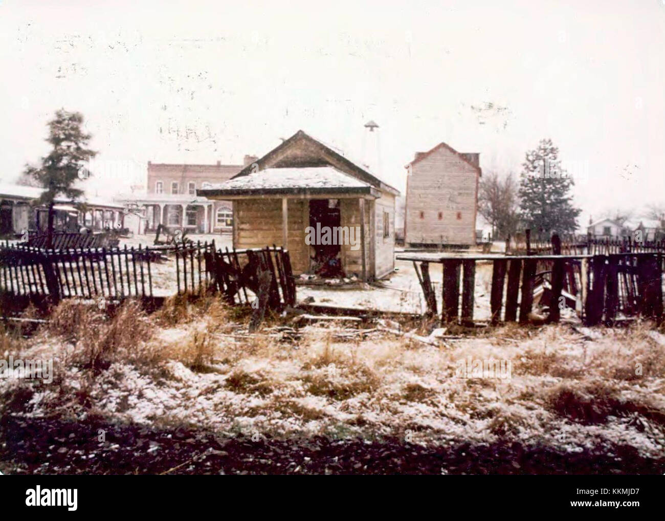 Cabin - Shaniko Oregon Stock Photo