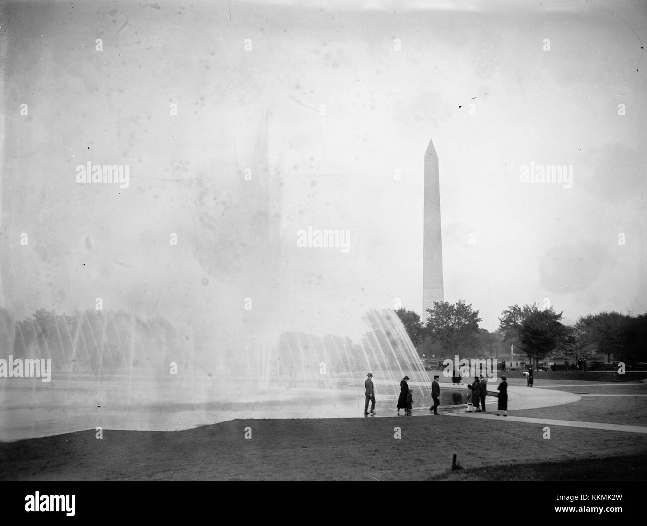 Serene water feature in Black and White Stock Photos & Images - Alamy