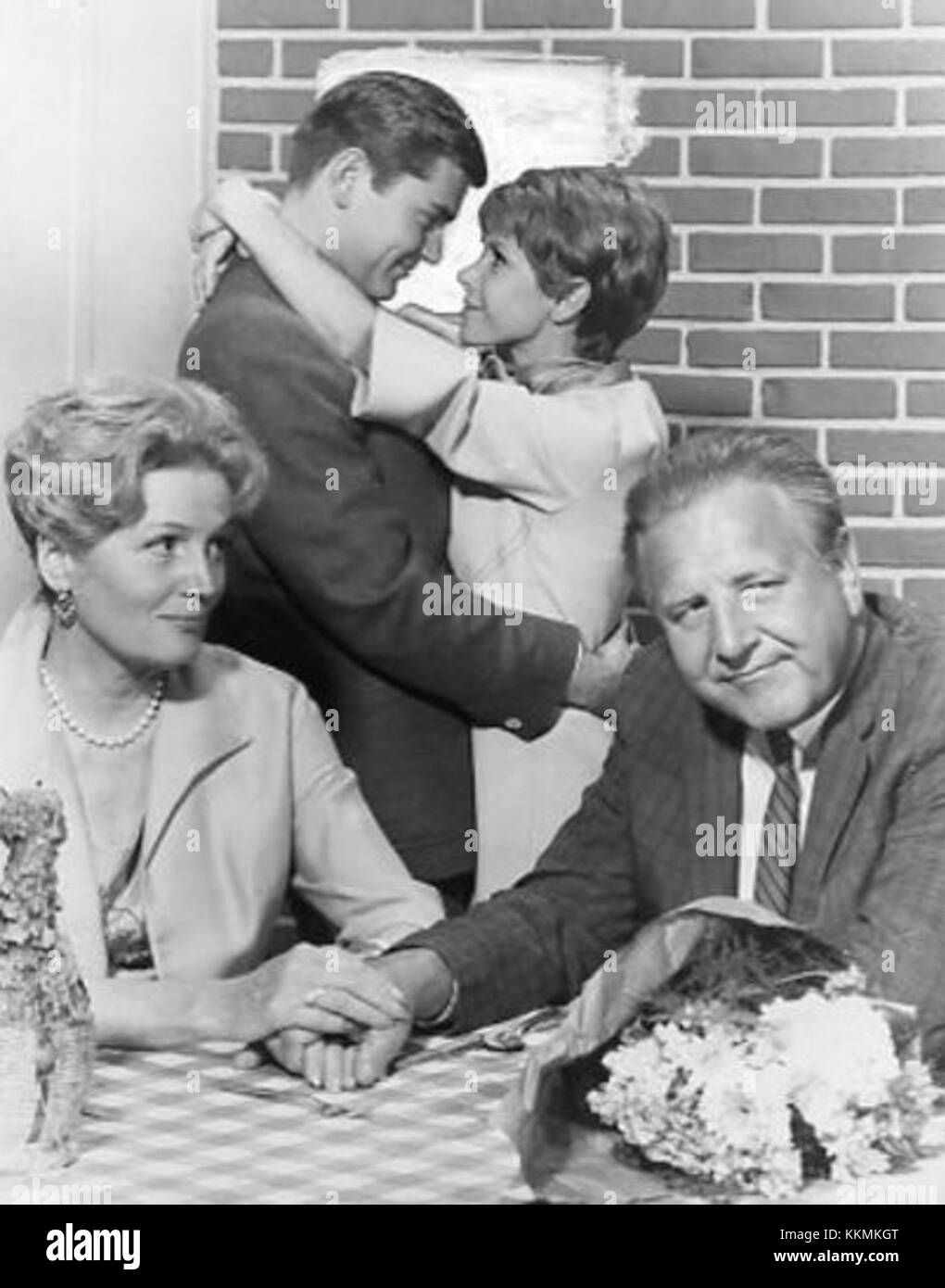 Love on a rooftop cast Stock Photo Alamy