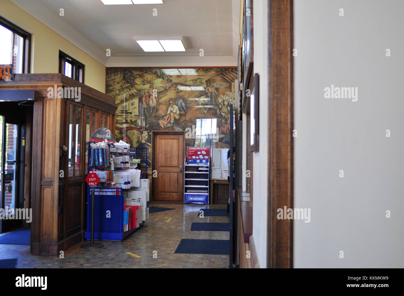 Centralia, WA main post office interior 03 Stock Photo Alamy