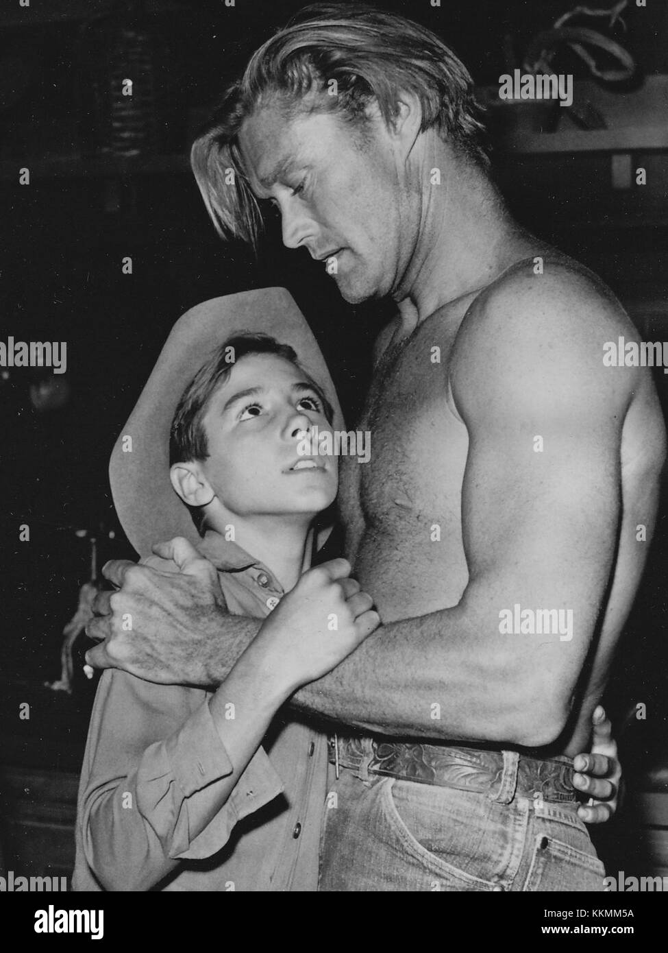 The Rifleman Chuck Connors Johnny Crawford 1961 No 2 Stock Photo