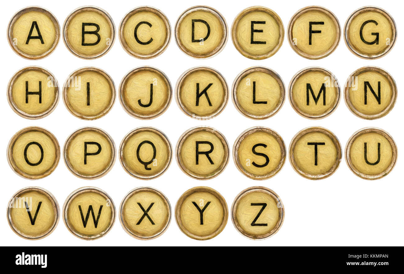 Typewriter Keys Numbers
