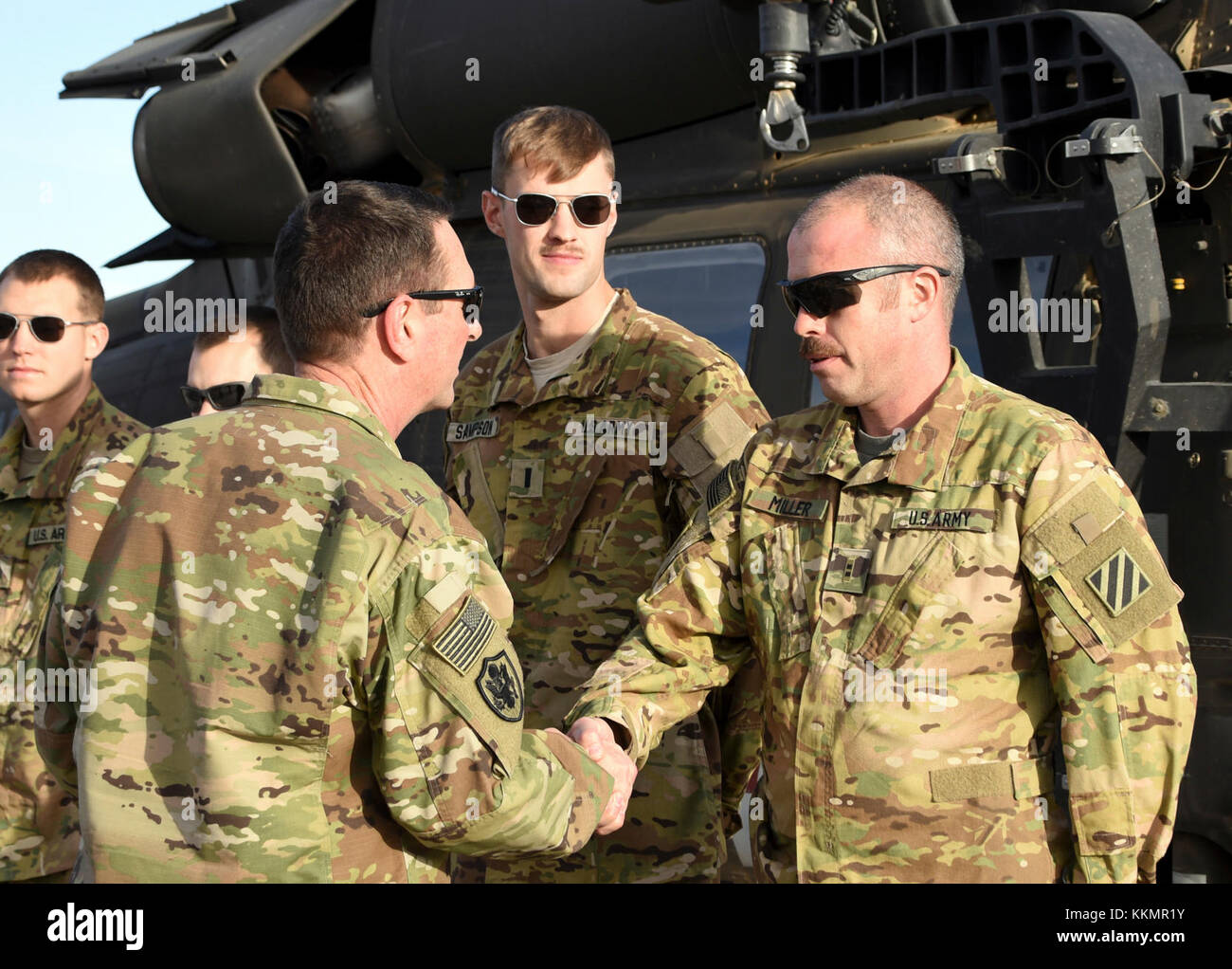 U.S. Army Soldiers with Task Force Marauder were presented with coins ...