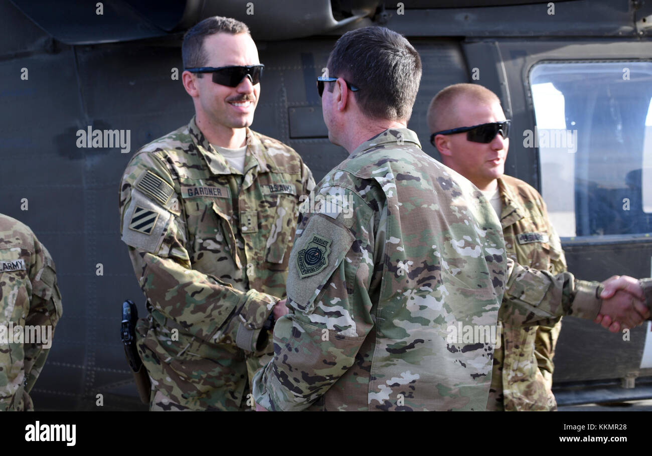 U.S. Army Soldiers with Task Force Marauder were presented with coins ...