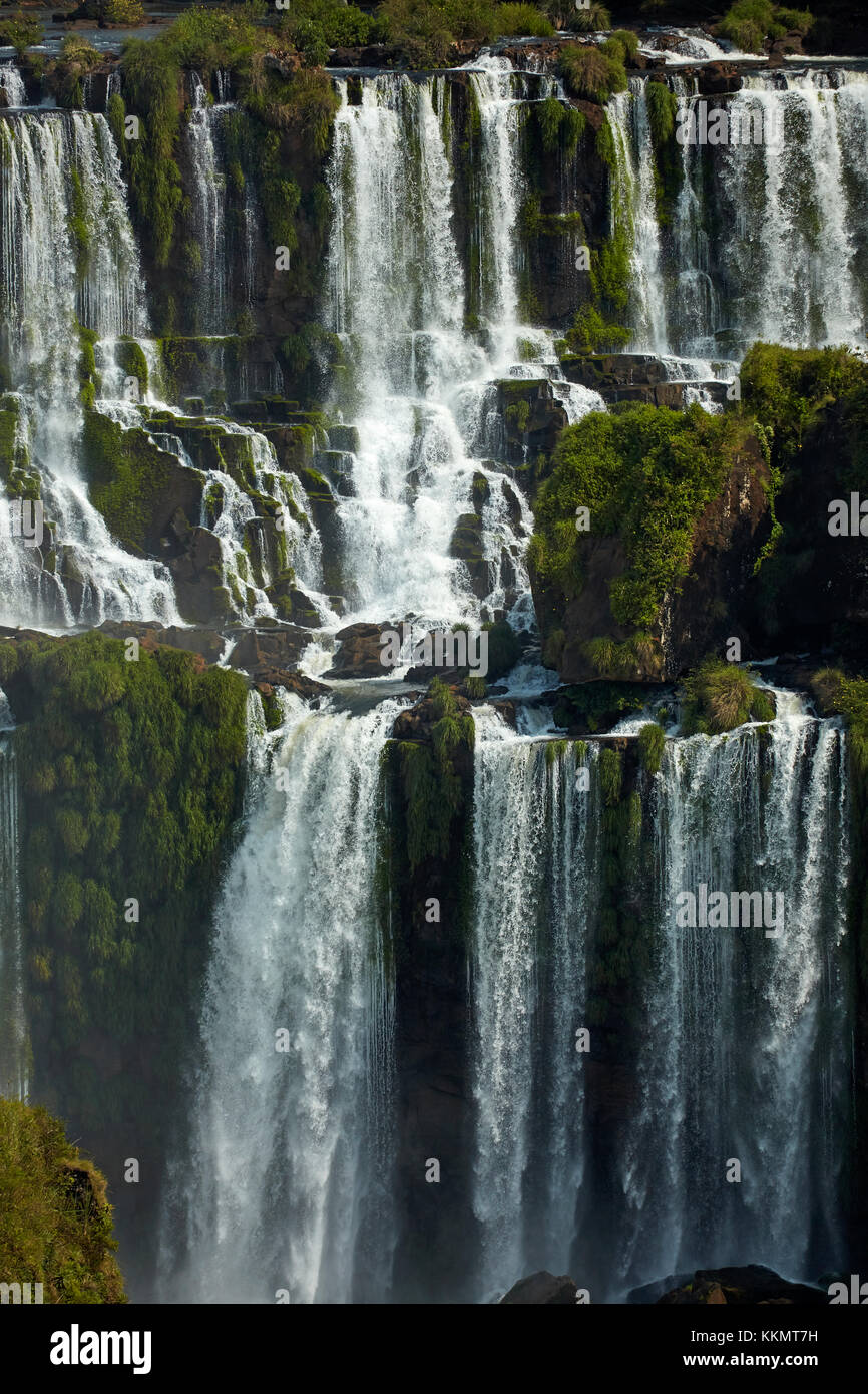 Iguazu Falls, Argentina, seen from Brazil side, South America Stock Photo