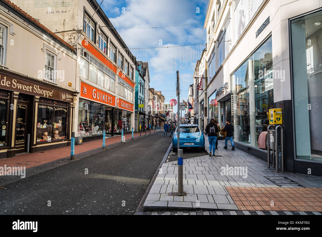 Oliver Plunkett street in Cork Stock Photo Alamy