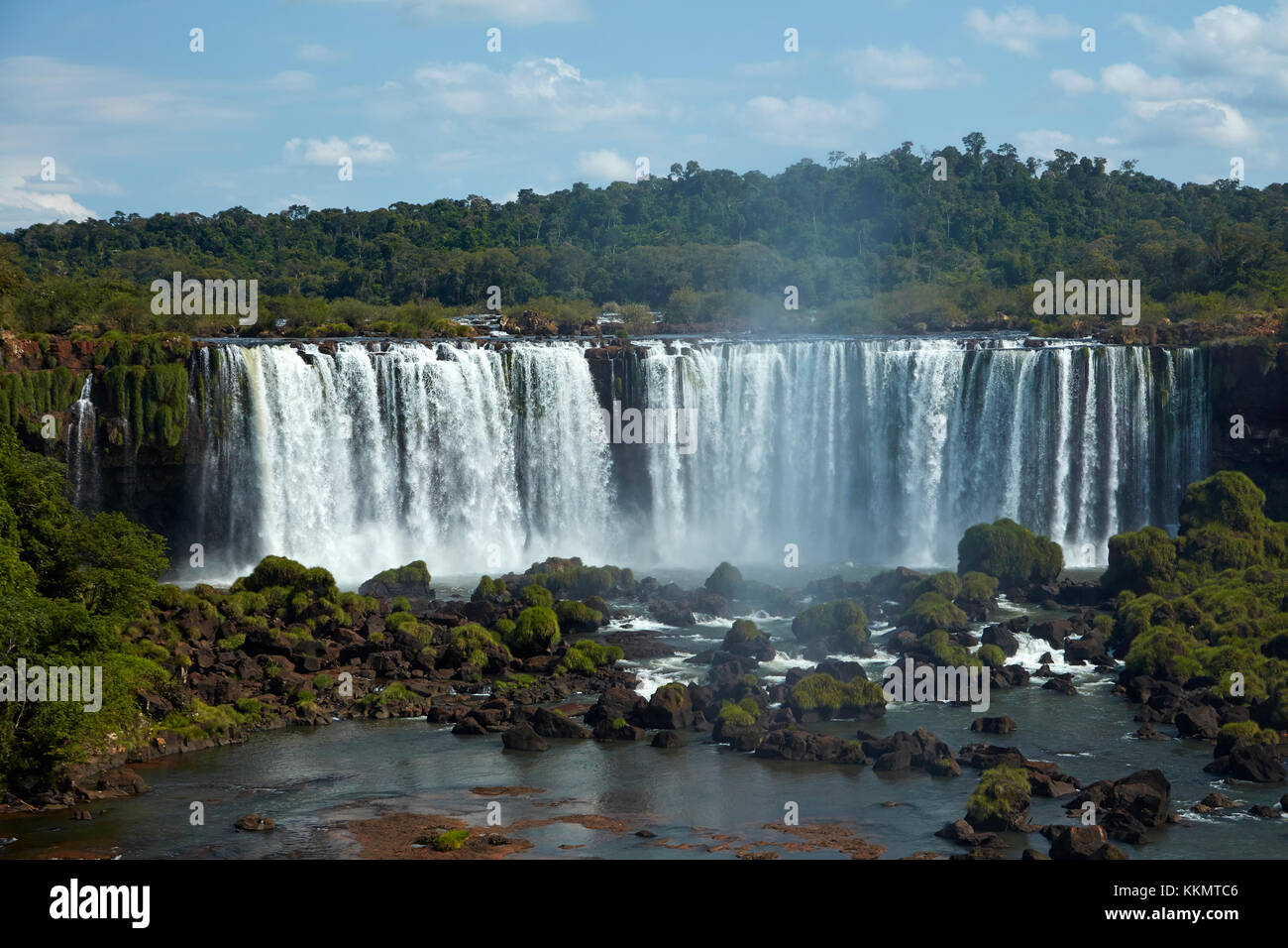 Salto Rivadavia, Iguazu Falls, Argentina, seen from Brazil side, South America Stock Photo