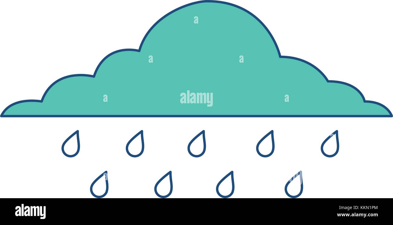cloud rainy sky forecast storm isolated icon Stock Vector Image & Art ...