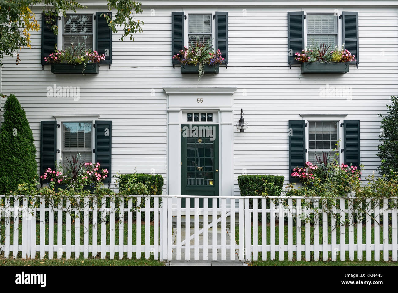 Home, Edgartown, Martha's Vineyard, Massachusetts, USA. Stock Photo