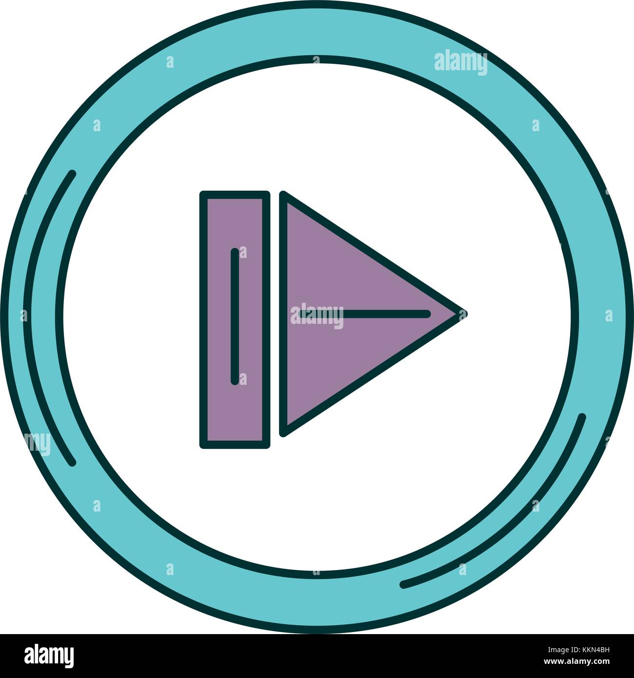 play button isolated icon vector illustration design Stock Vector Image ...