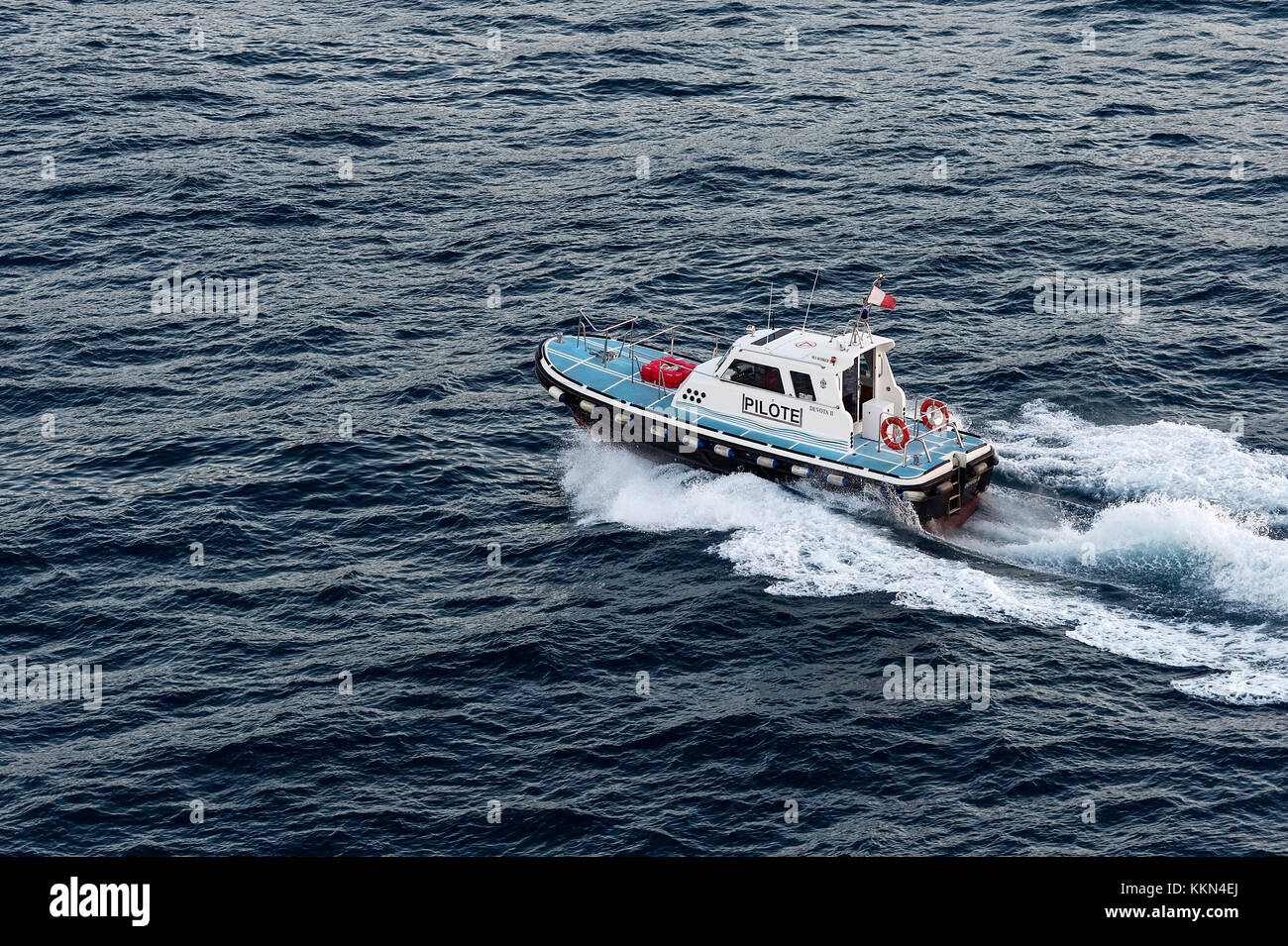 Devota II Pilote boat, Monaco Stock Photo