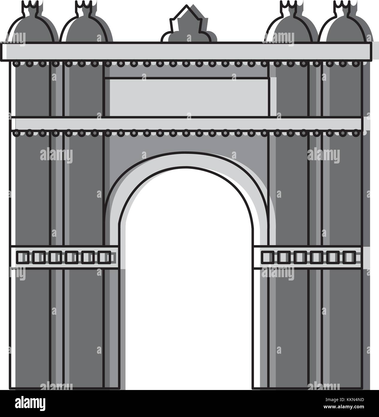 triumphal arch of barcelona spain site history Stock Vector Image & Art