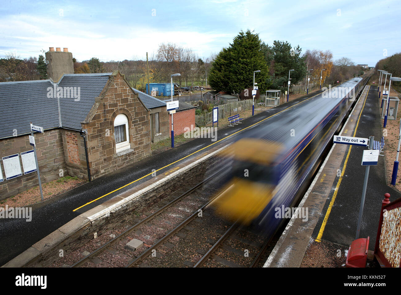 Carnoustie Railway Station High Resolution Stock Photography and Images