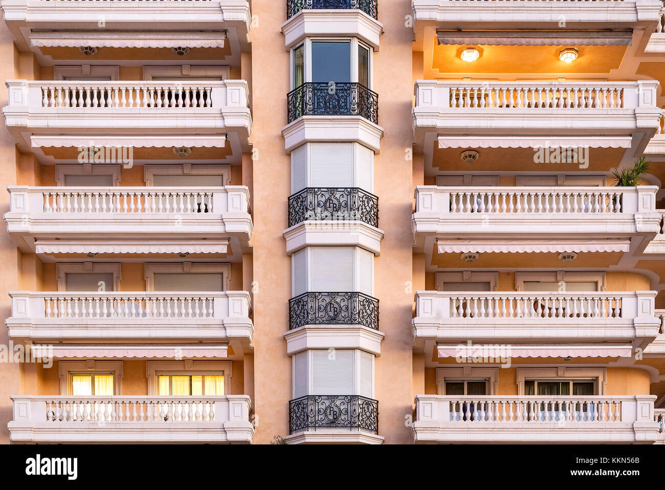Luxury condominiums, Monaco. Stock Photo