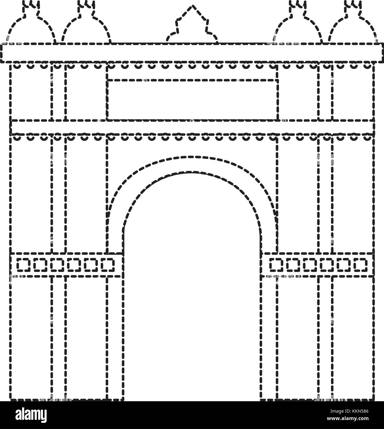 triumphal arch of barcelona spain site history Stock Vector Image & Art