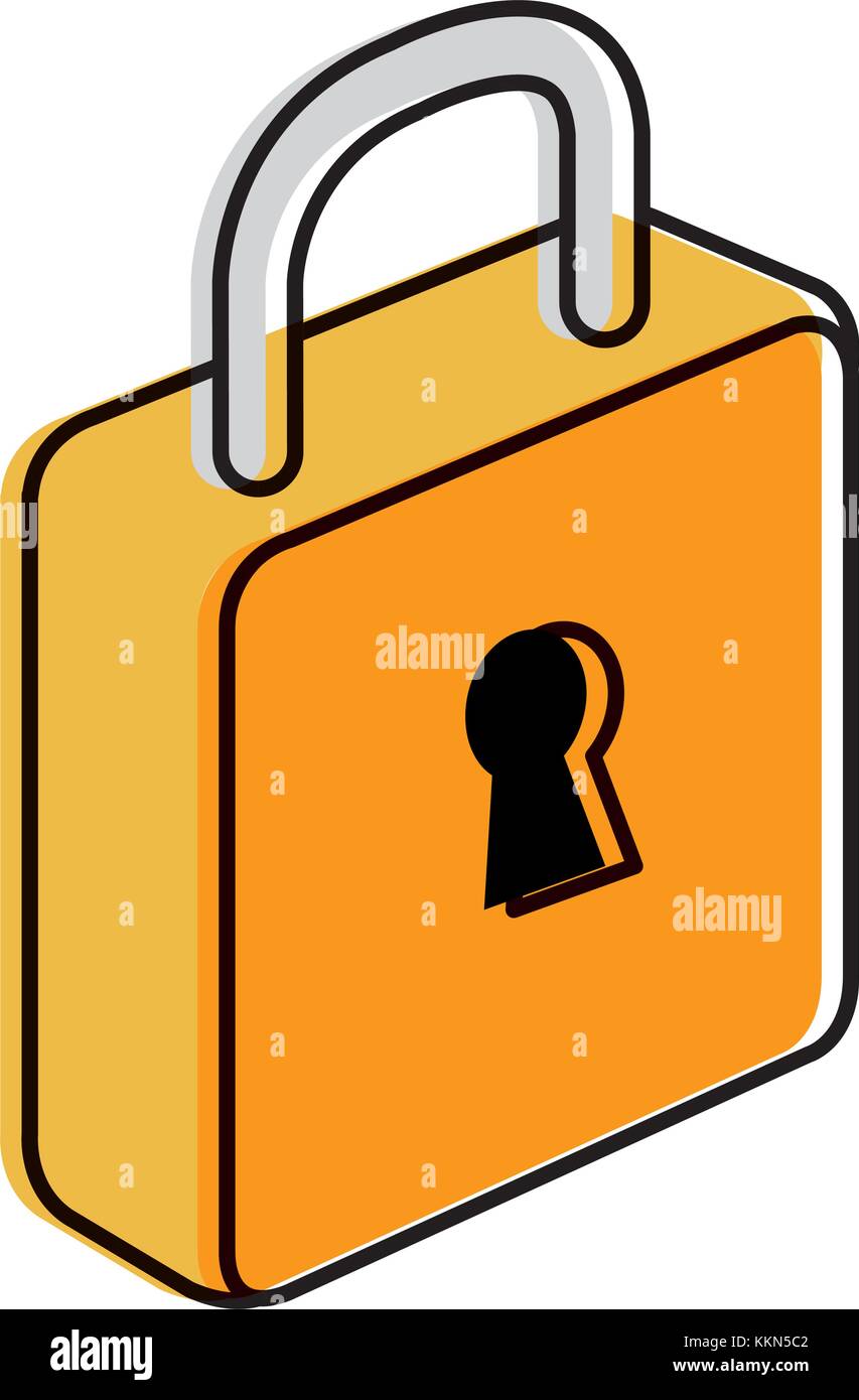 safe secure padlock icon Stock Vector Image & Art - Alamy