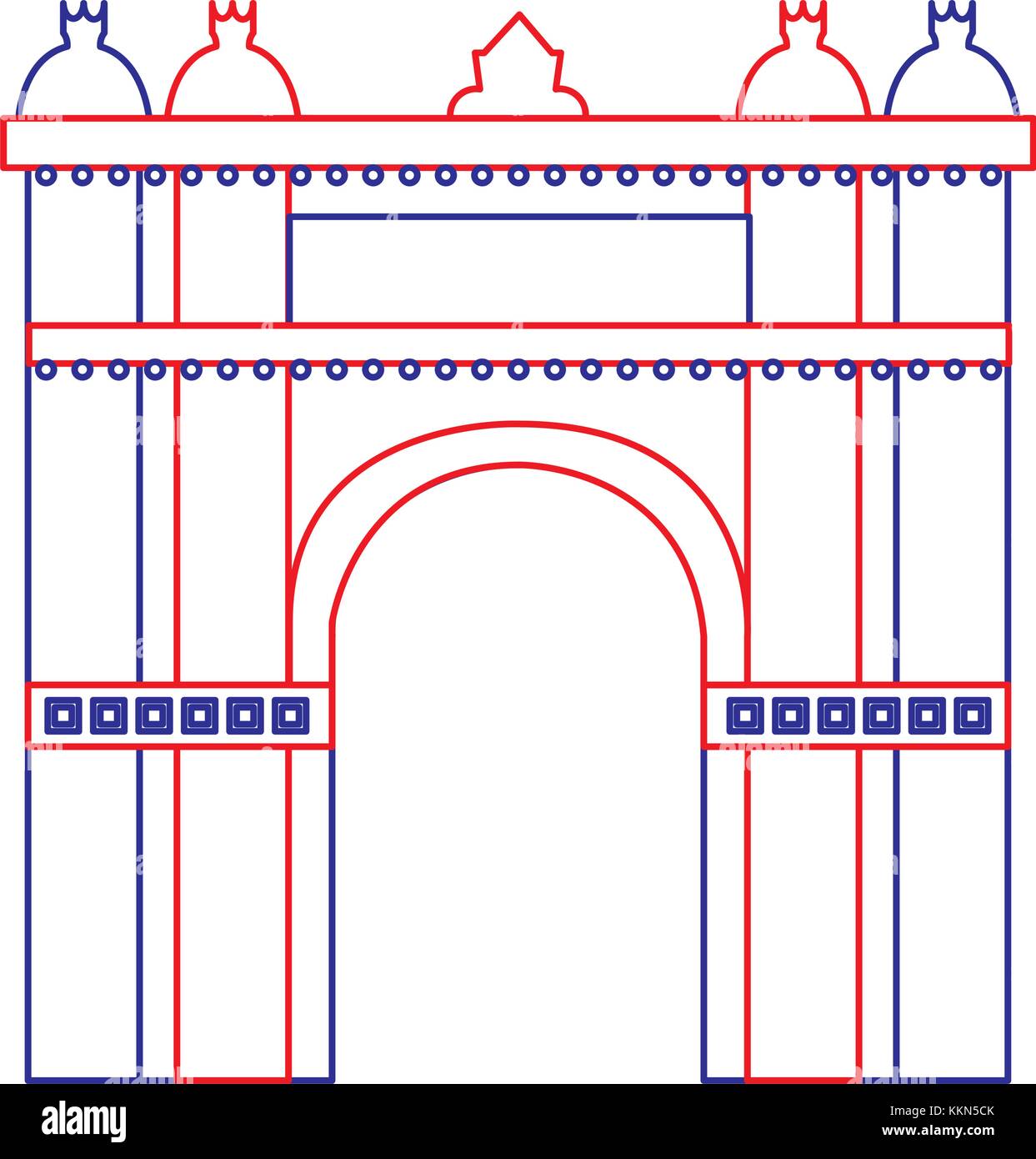 triumphal arch of barcelona spain site history Stock Vector Image & Art ...