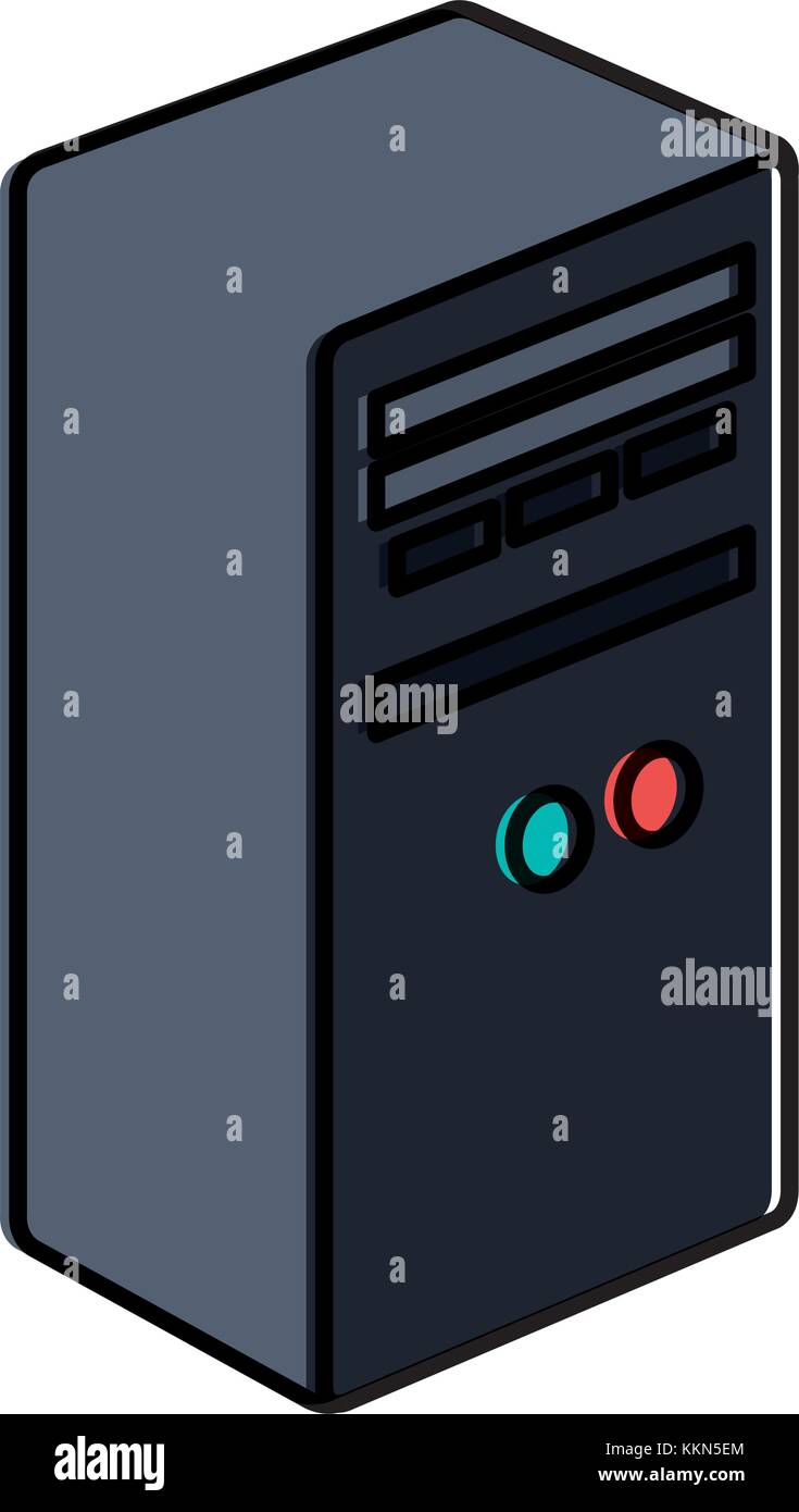 computer tower isolated icon Stock Vector Image & Art - Alamy