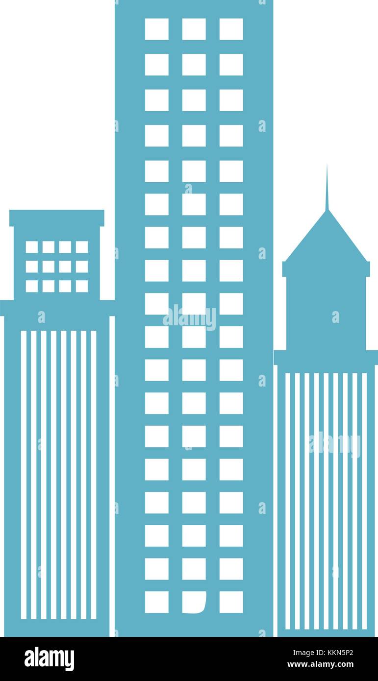 skyscraper buildings isolated icon vector illustration design Stock ...