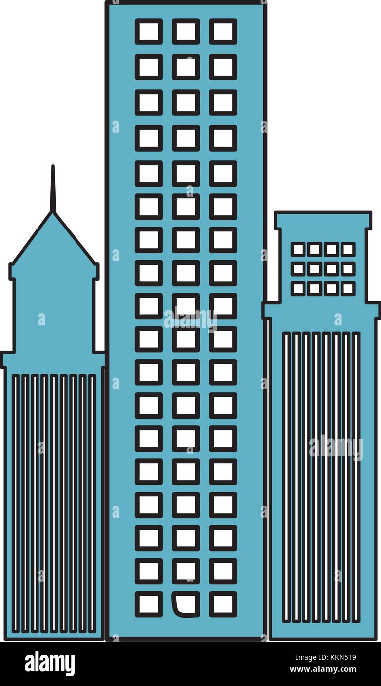 skyscraper buildings isolated icon vector illustration design Stock ...
