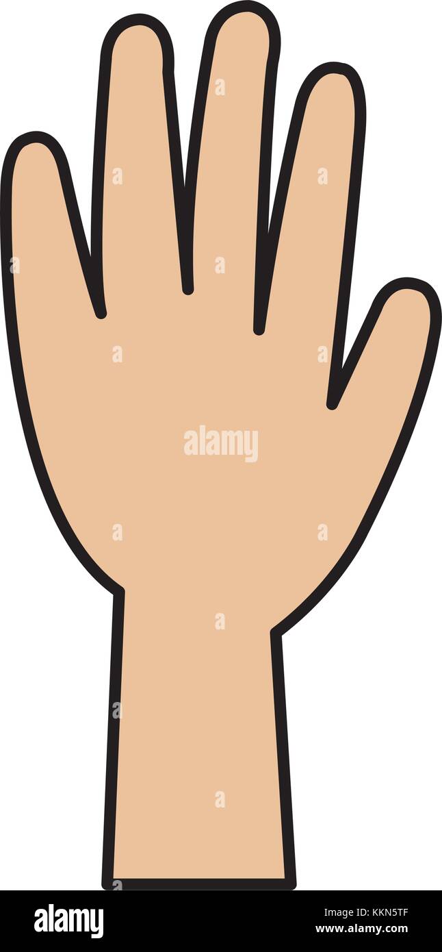 hand human isolated icon vector illustration design Stock Vector Image ...