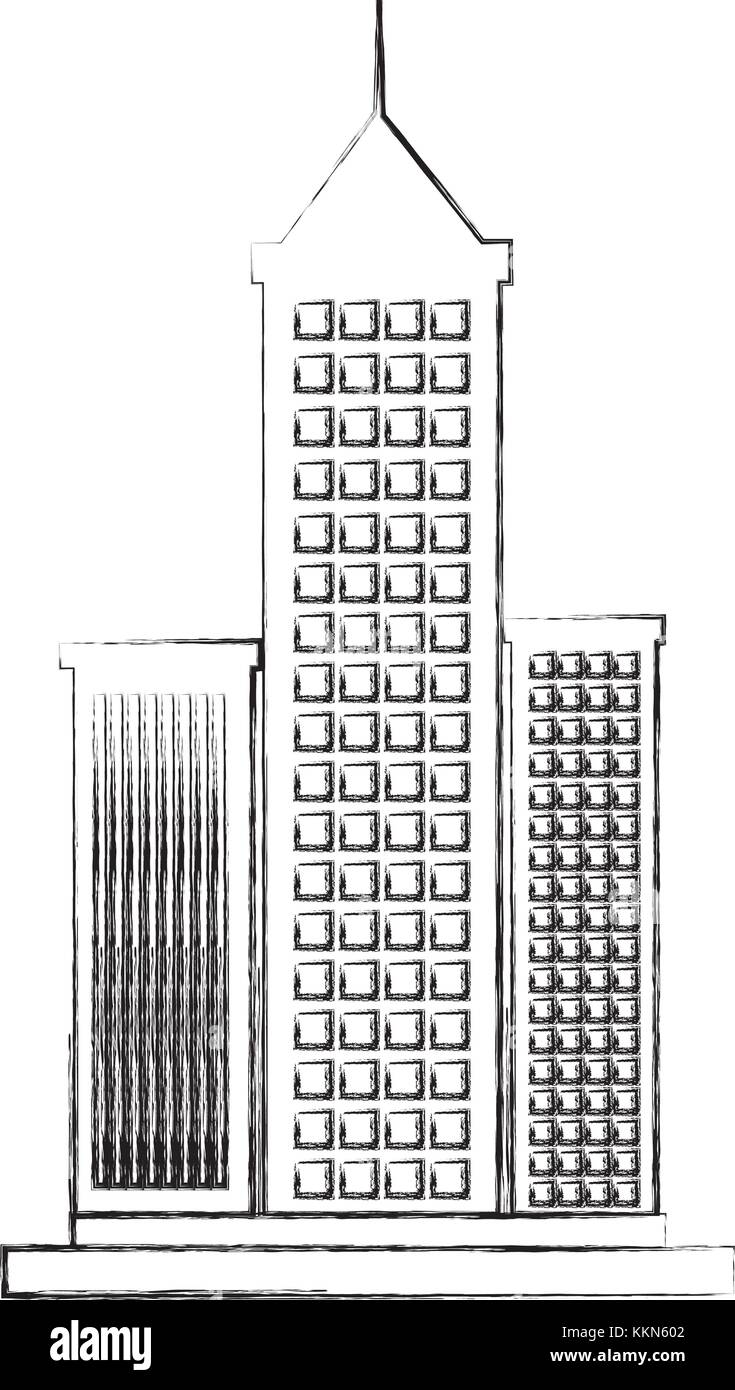 skyscraper buildings isolated icon vector illustration design Stock ...