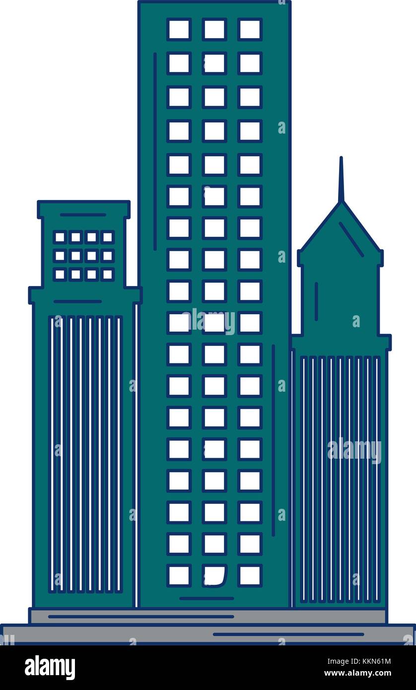 skyscraper buildings isolated icon vector illustration design Stock ...