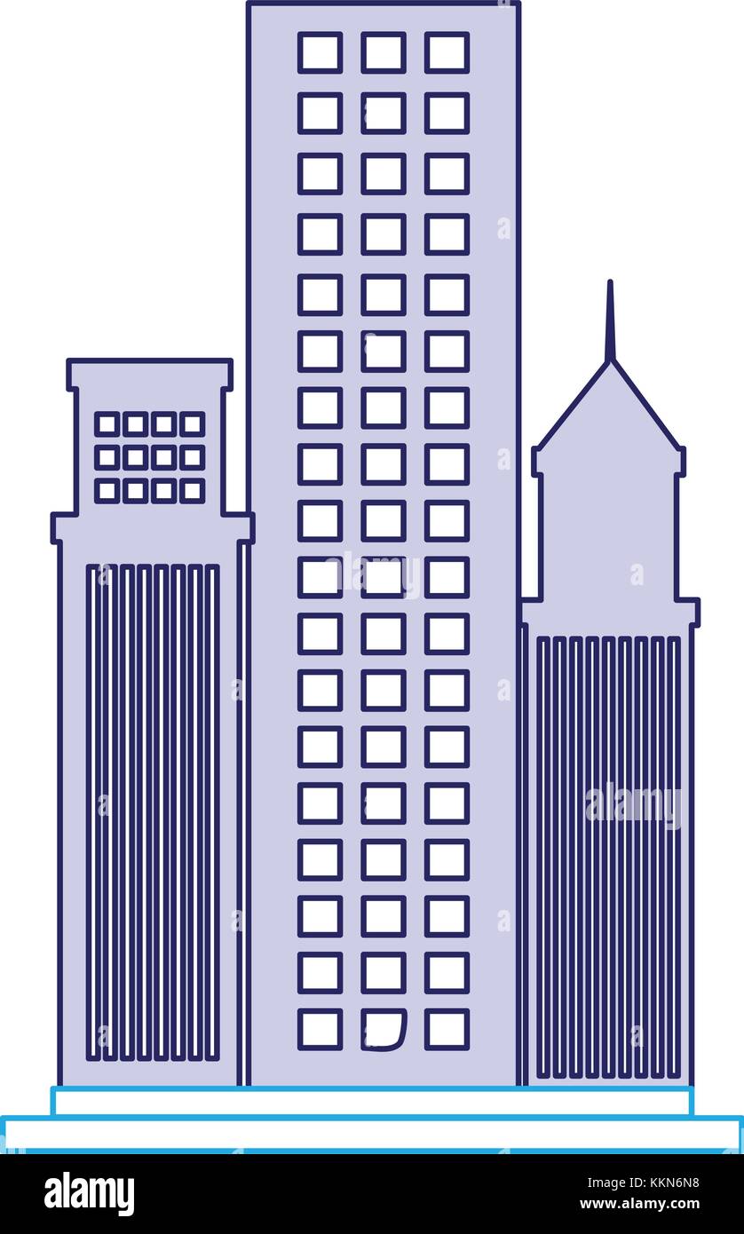 skyscraper buildings isolated icon Stock Vector Image & Art - Alamy