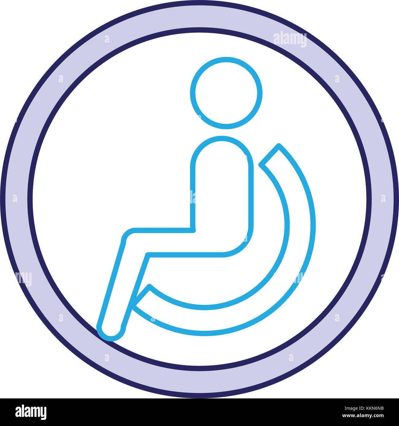 disable person silhouette icon Stock Vector Image & Art - Alamy
