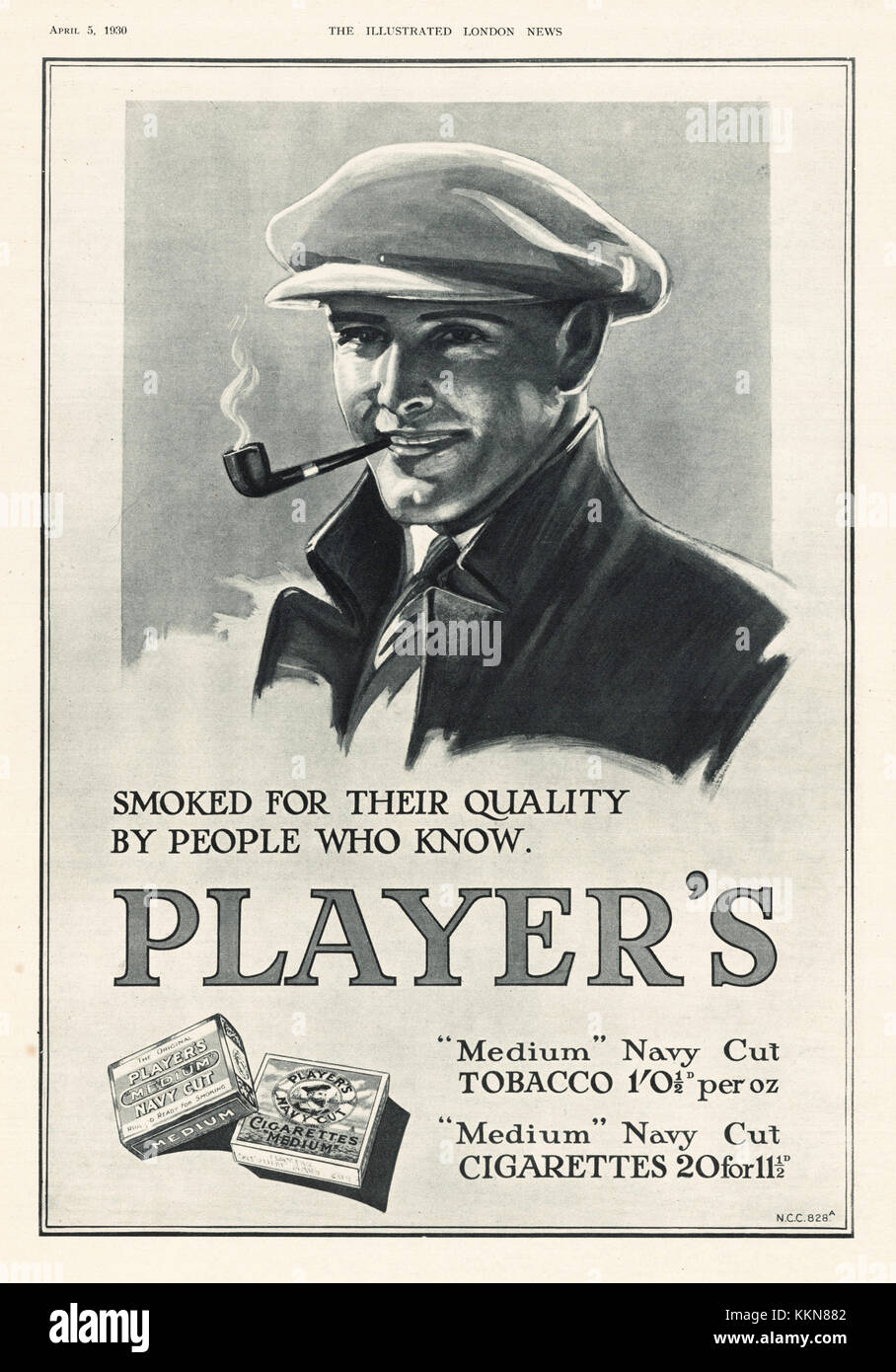 cigarette advertising uk Cigarette ad 1930 hi-res stock photography and images
