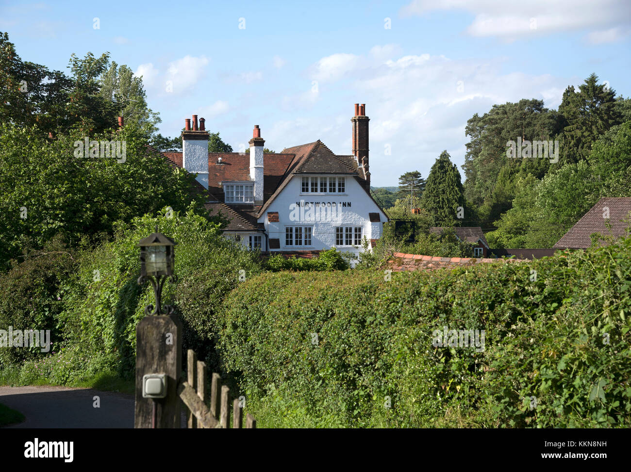 View of the Hurtwood Inn in Peaslake in Surrey, England Stock Photo