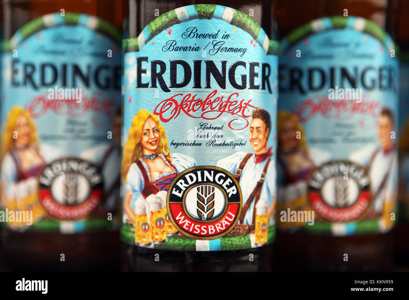 Erdinger Oktoberfest Beer Stock Photo